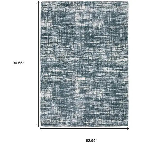 Gray And Ivory Geometric Area Rug Photo 3