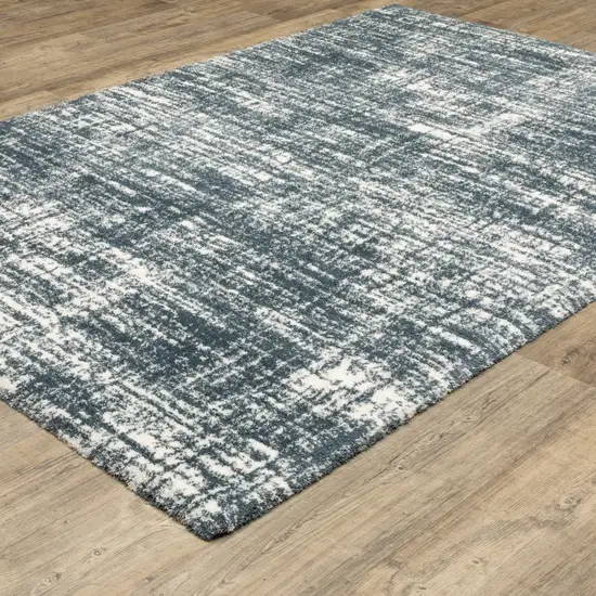 Gray And Ivory Geometric Area Rug Photo 4