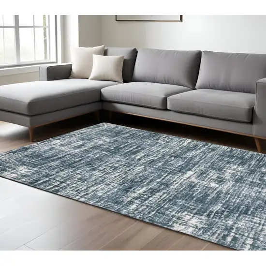 Gray And Ivory Geometric Area Rug Photo 1