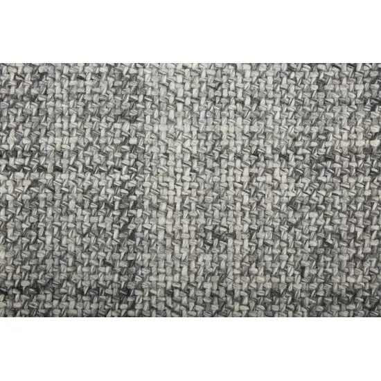 Gray And Ivory Hand Woven Area Rug Photo 8