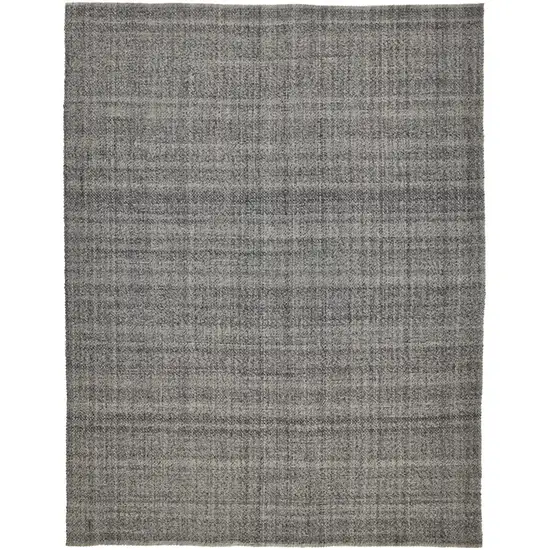 Gray And Ivory Hand Woven Area Rug Photo 1