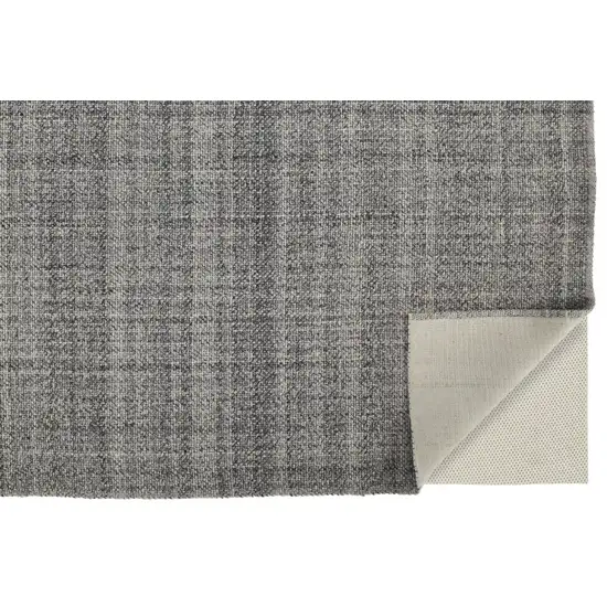 Gray And Ivory Hand Woven Area Rug Photo 3