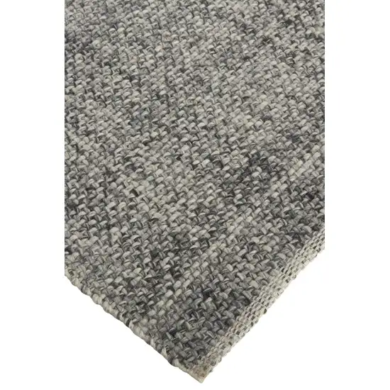 Gray And Ivory Hand Woven Area Rug Photo 7