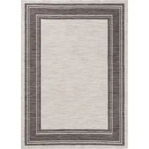 Photo of Gray And Ivory Indoor Outdoor Area Rug