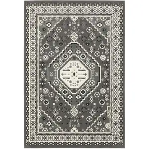 Photo of Gray And Ivory Medallion Area Rug