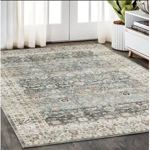 Photo of Gray And Ivory Oriental Area Rug