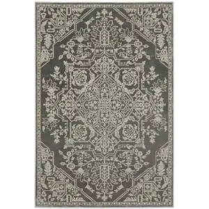 Photo of Gray And Light Gray Oriental Area Rug