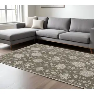 Photo of Gray And Light Gray Oriental Area Rug