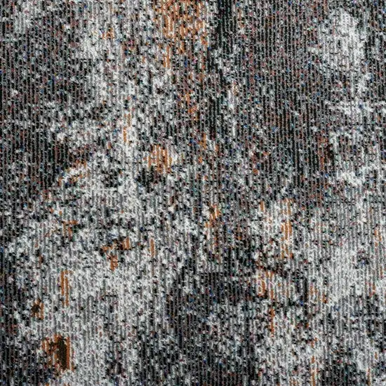 Gray And Orange Storm Area Rug Photo 2