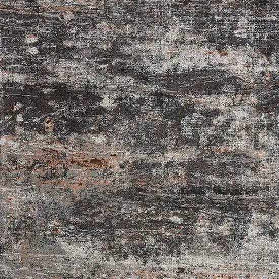 Gray And Orange Storm Area Rug Photo 8