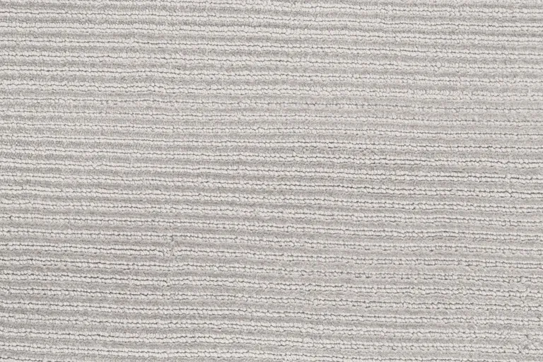 Gray And Silver Hand Woven Area Rug Photo 5