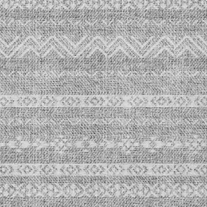 Photo of Gray And Silver Southwestern Washable Indoor Outdoor Area Rug