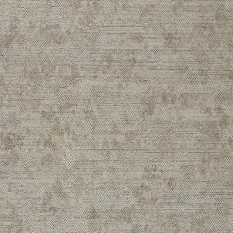 Gray And Taupe Abstract Hand Woven Area Rug Photo 3