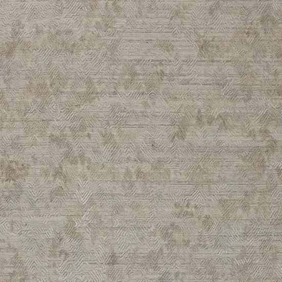 Gray And Taupe Abstract Hand Woven Area Rug Photo 3