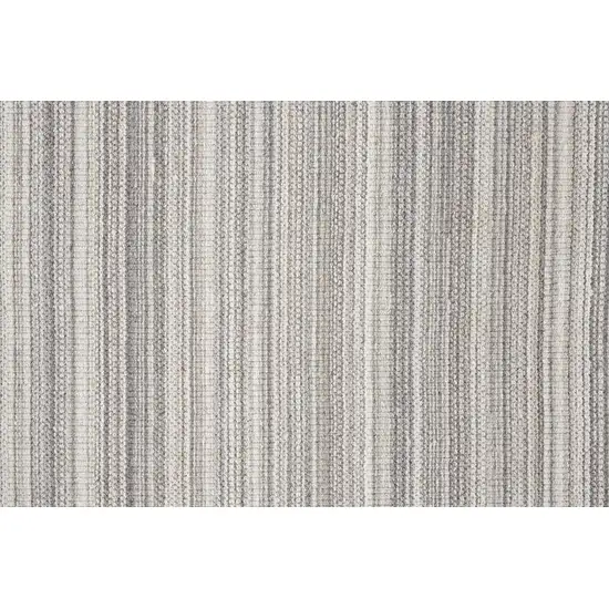 Gray And Taupe Wool Hand Woven Stain Resistant Area Rug Photo 8