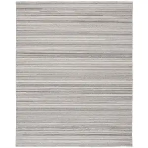 Photo of Gray And Taupe Wool Hand Woven Stain Resistant Area Rug