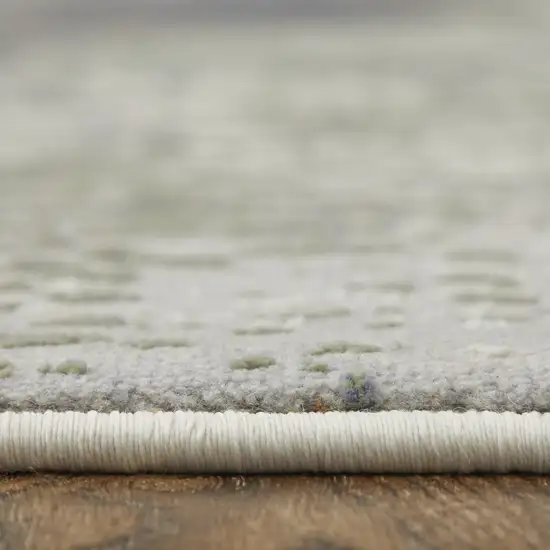 Gray Black and Brown Abstract Power Loom Area Rug Photo 9