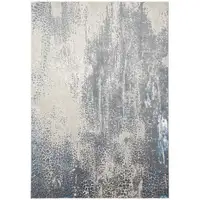 Photo of Gray Blue And Ivory Abstract Area Rug