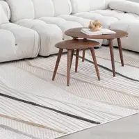 Photo of Gray Brown and Beige Abstract Area Rug