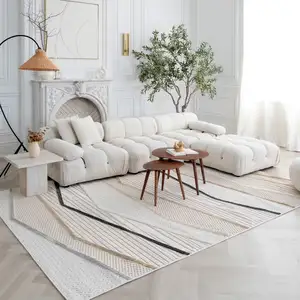 Photo of Gray Brown and Beige Abstract Area Rug