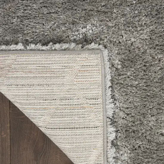 Gray Chevron Shag Area Rug Photo 7