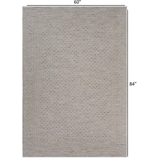 Gray Classic Indoor Outdoor Area Rug Photo 7