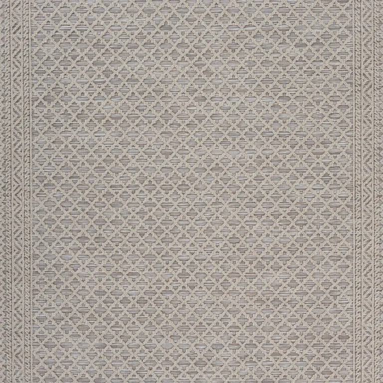 Gray Classic Indoor Outdoor Area Rug Photo 2