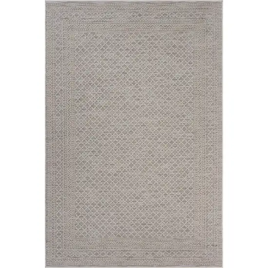 Gray Classic Indoor Outdoor Area Rug Photo 1