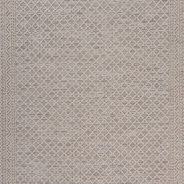 Gray Classic Indoor Outdoor Area Rug Photo 2