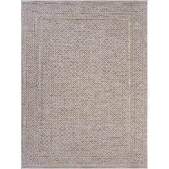 Gray Classic Indoor Outdoor Area Rug Photo 1