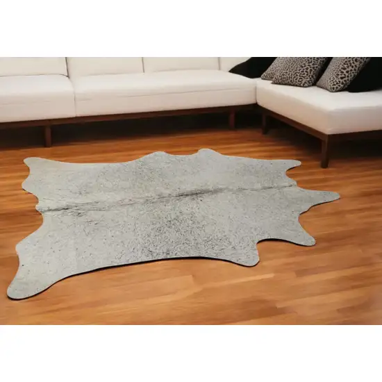 Gray Cowhide Hand Tufted Area Rug Photo 1