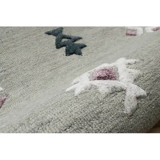 Gray Decorative Charm Area Rug Photo 6