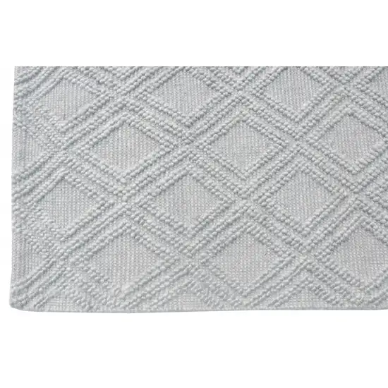 Gray Diamond Lattice Modern Area Rug Photo 2