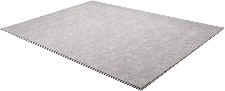 Gray Distressed Diamonds Area Rug Photo 1