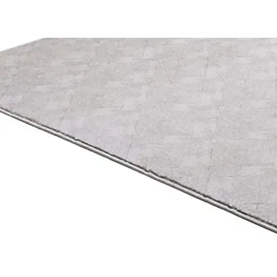 Gray Distressed Diamonds Area Rug Photo 5