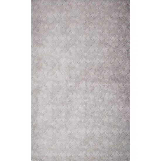 Gray Distressed Diamonds Area Rug Photo 2