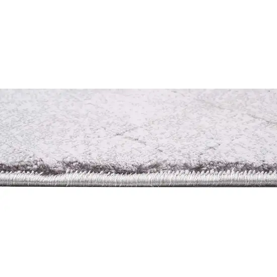 Gray Distressed Diamonds Area Rug Photo 4