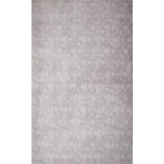 Gray Distressed Diamonds Area Rug Photo 5