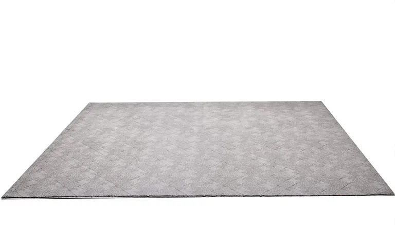 Gray Distressed Diamonds Area Rug Photo 3