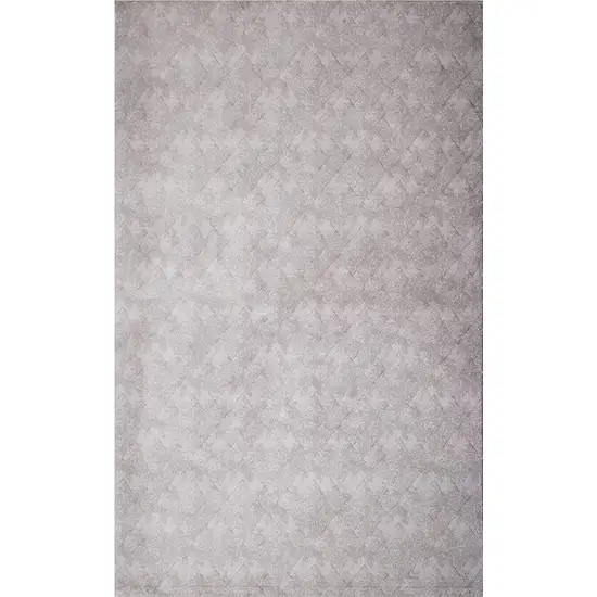 Gray Distressed Diamonds Area Rug Photo 2