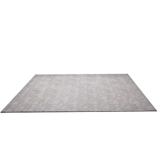 Gray Distressed Diamonds Area Rug Photo 3