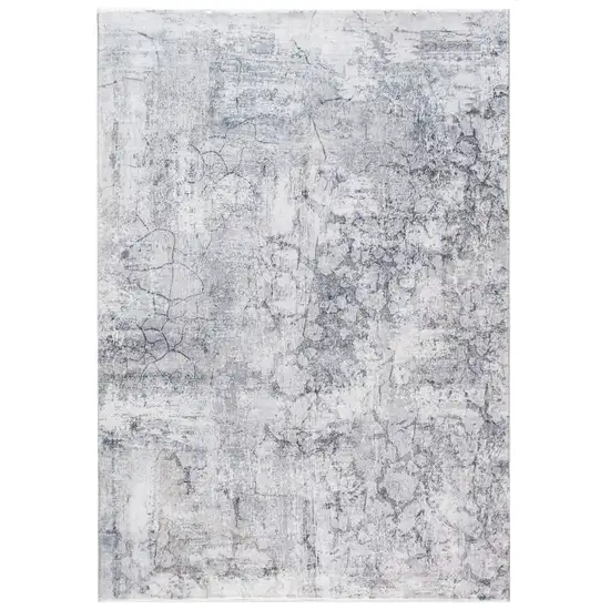 Gray Abstract Area Rug Photo 9