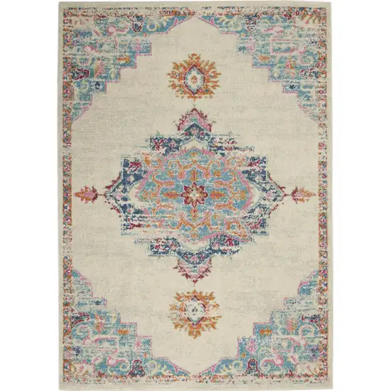 Gray And Ivory Power Loom Area Rug Photo 9