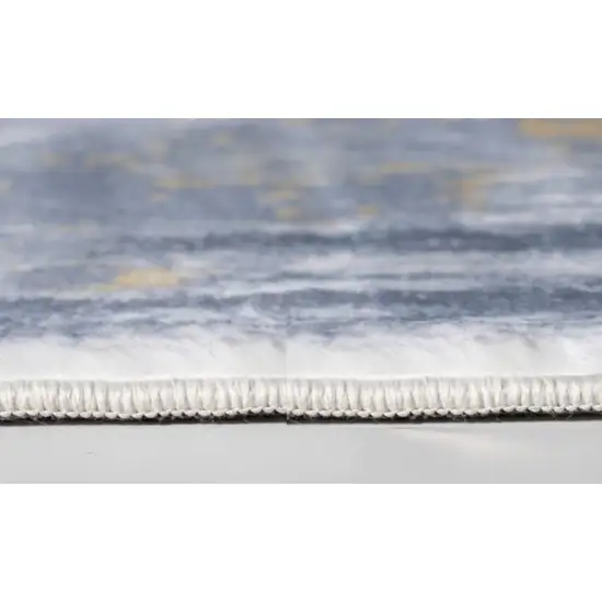 Gray Distressed Steps Abstract Area Rug Photo 6