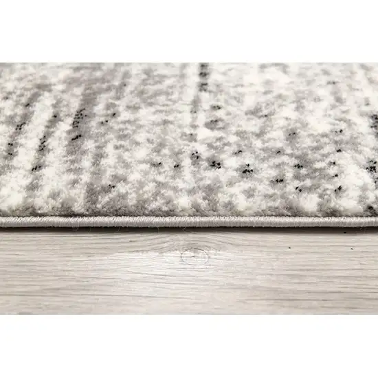 Gray Distressed Swirls Area Rug Photo 1