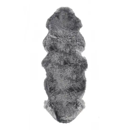 Gray Double Sheepskin - Area Rug Photo 1