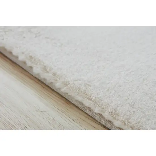 Gray Faux Fur Shag Non Skid Area Rug Photo 6