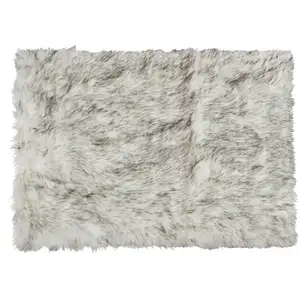 Photo of Faux Sheepskin Printed Area Rug