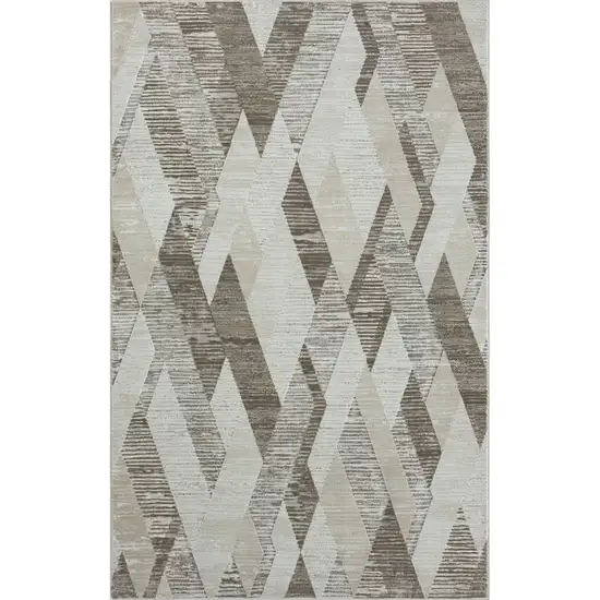 Gray Geometric Area Rug Photo 2