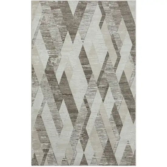 Gray Geometric Area Rug Photo 1